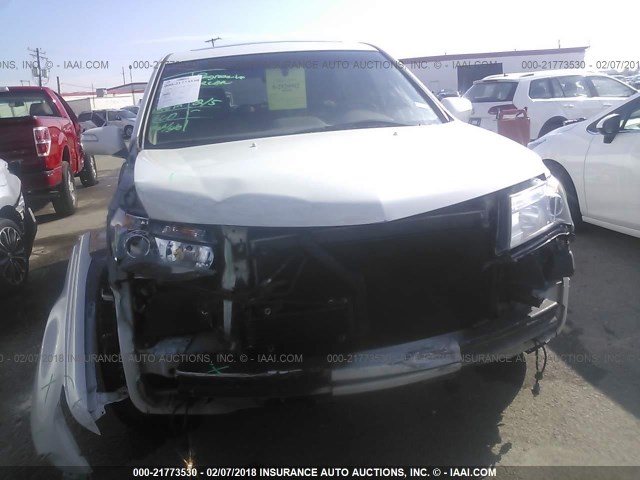 2HNYD2H47AH525879 - 2010 ACURA MDX TECHNOLOGY WHITE photo 6