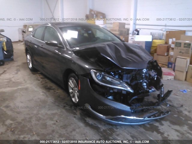 1C3CCCAB3FN720172 - 2015 CHRYSLER 200 LIMITED GRAY photo 1