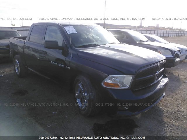 1C6RD6KT4CS318757 - 2012 DODGE RAM 1500 ST Dark Blue photo 1