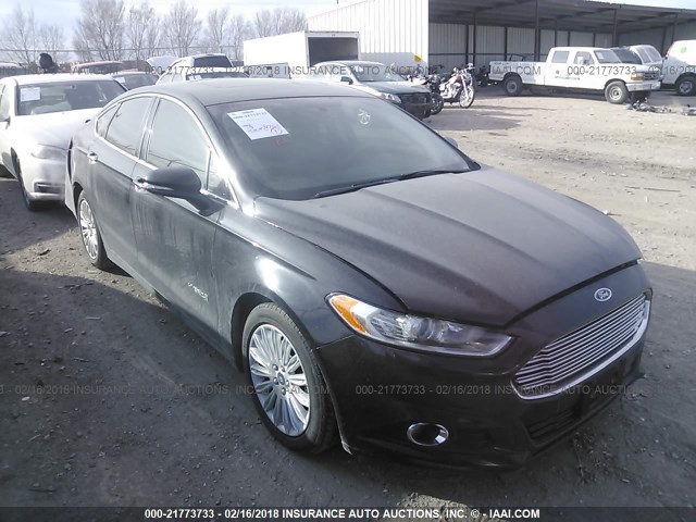 3FA6P0LU4FR113713 - 2015 FORD FUSION SE HYBRID BLACK photo 1