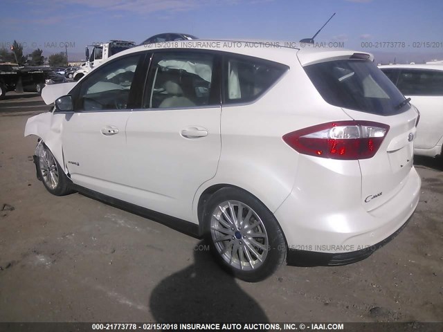 1FADP5BU1DL553258 - 2013 FORD C-MAX SEL WHITE photo 3