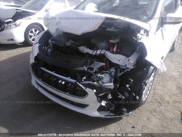 1FADP5BU1DL553258 - 2013 FORD C-MAX SEL WHITE photo 6