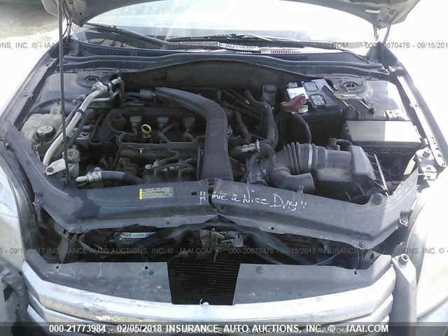 3FAHP06Z17R231056 - 2007 FORD FUSION S GRAY photo 10