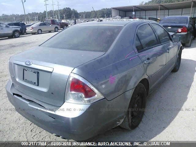 3FAHP06Z17R231056 - 2007 FORD FUSION S GRAY photo 4