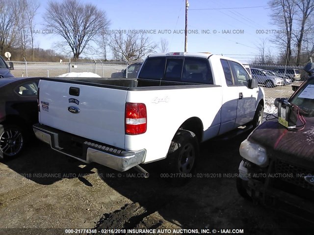 1FTPX14V76NA97375 - 2006 FORD F150 WHITE photo 4