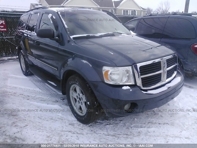 1D8HB48228F116899 - 2008 DODGE DURANGO SLT BLUE photo 1