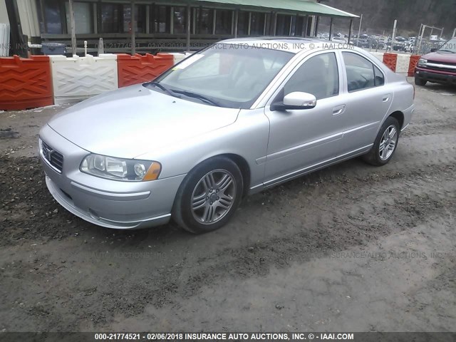 YV1RS592982689906 - 2008 VOLVO S60 2.5T SILVER photo 2