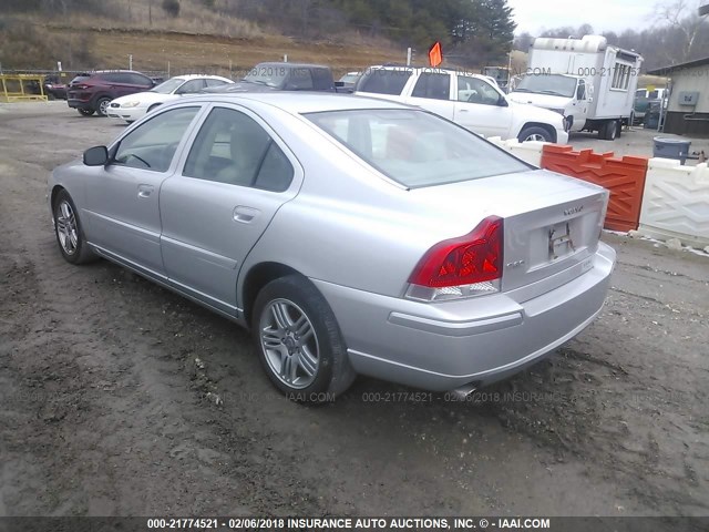 YV1RS592982689906 - 2008 VOLVO S60 2.5T SILVER photo 3