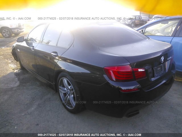 WBAFR9C56DDX79671 - 2013 BMW 550 I BLACK photo 3