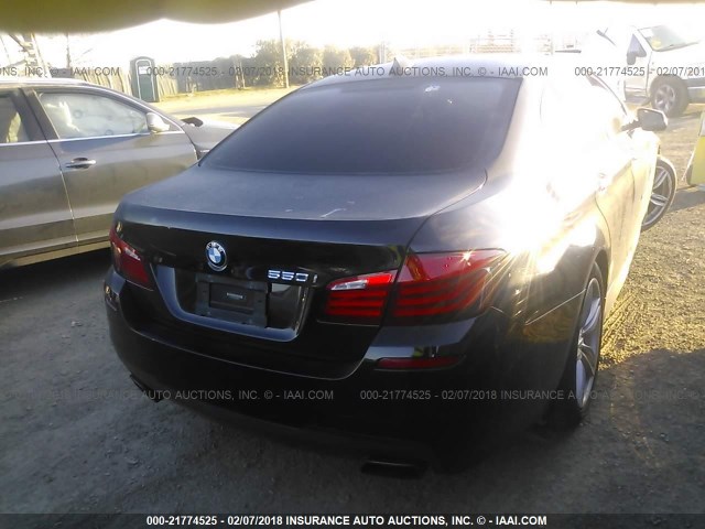 WBAFR9C56DDX79671 - 2013 BMW 550 I BLACK photo 4