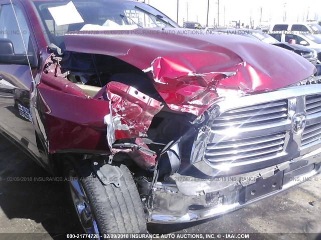 1C6RR6GT7FS638766 - 2015 RAM 1500 SLT RED photo 6