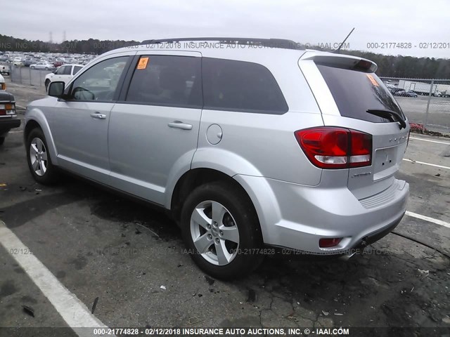 3C4PDCBGXCT134570 - 2012 DODGE JOURNEY SXT SILVER photo 3