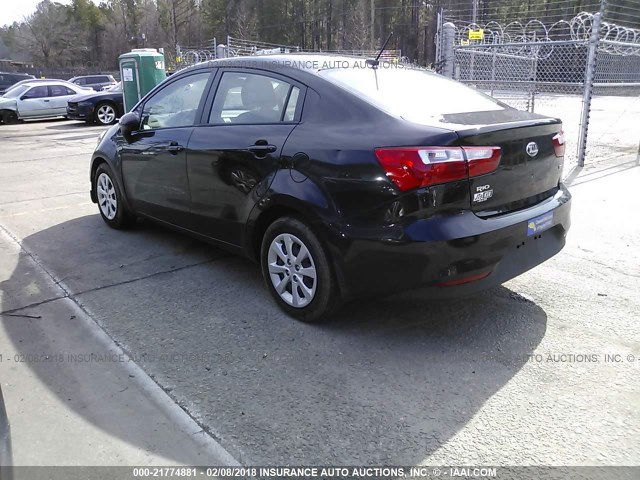 KNADM4A3XH6075154 - 2017 KIA RIO LX Սև լուսանկար 3