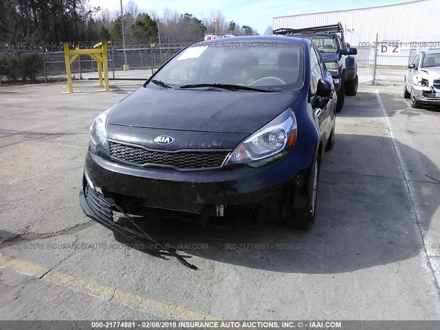 KNADM4A3XH6075154 - 2017 KIA RIO LX Սև լուսանկար 6