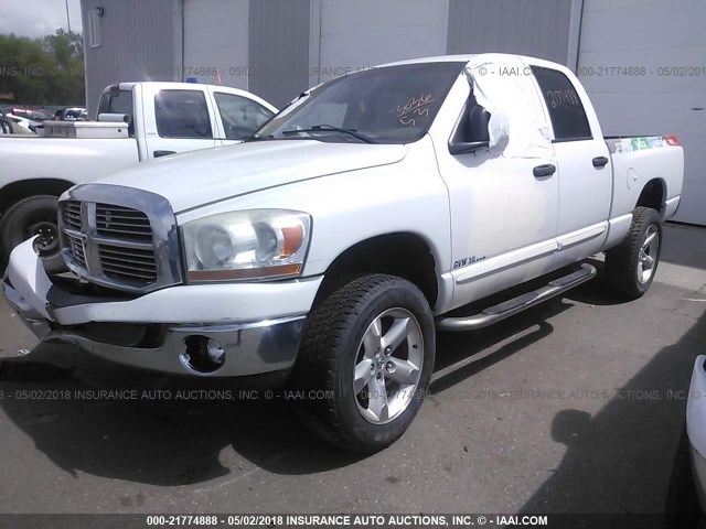 1D7HU18N06S677677 - 2006 DODGE RAM 1500 ST/SLT WHITE photo 2