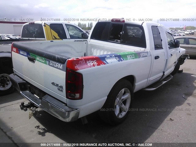 1D7HU18N06S677677 - 2006 DODGE RAM 1500 ST/SLT WHITE photo 4