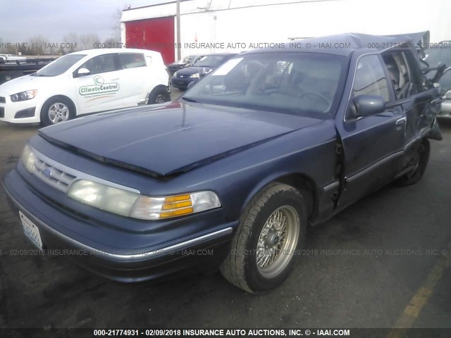 2FALP74W2VX154952 - 1997 FORD CROWN VICTORIA LX BLUE photo 2