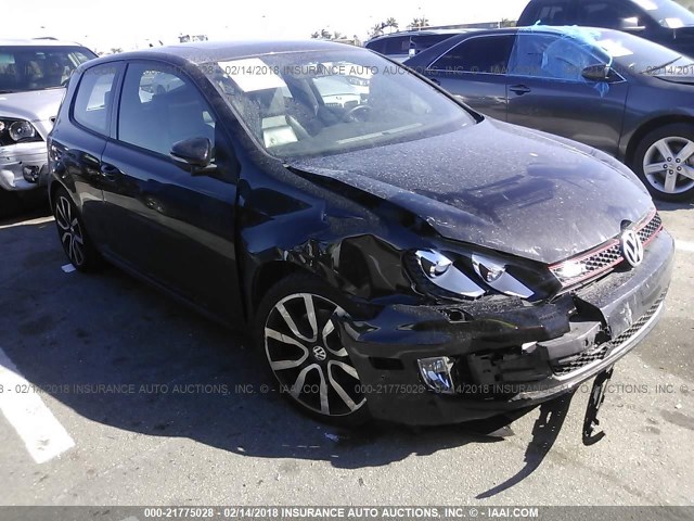 WVWFV7AJ6CW235760 - 2012 VOLKSWAGEN GTI BLACK photo 1