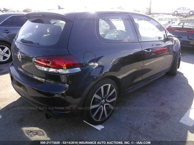 WVWFV7AJ6CW235760 - 2012 VOLKSWAGEN GTI 黑色 照片 4