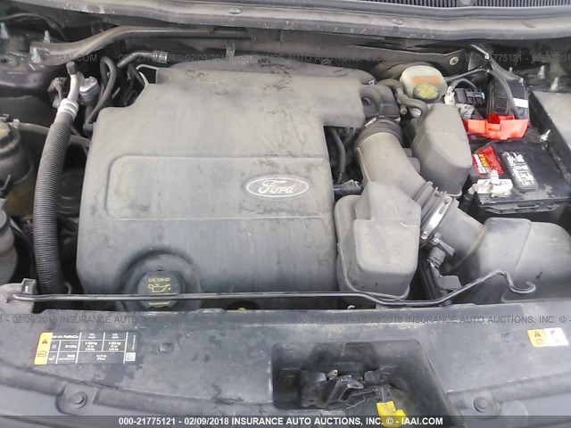 1FM5K8F84DGA25682 - 2013 FORD EXPLORER LIMITED 深棕色 照片 10