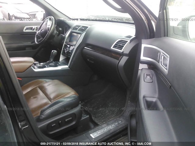 1FM5K8F84DGA25682 - 2013 FORD EXPLORER LIMITED 深棕色 照片 5