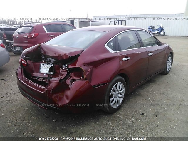 1N4AL3APXGN328098 - 2016 NISSAN ALTIMA 2.5/S/SV/SL/SR RED photo 4