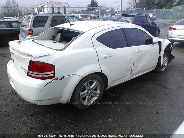 1B3CC5FB6AN205967 - 2010 DODGE AVENGER R/T WHITE photo 4