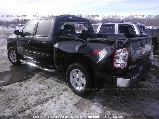 3GCPKTE76DG329982 - 2013 CHEVROLET SILVERADO K1500 LTZ BLACK photo 3