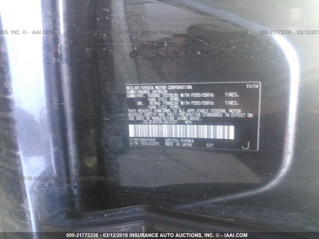 JTLZE4FE9FJ067237 - 2015 TOYOTA SCION XB BLACK photo 9