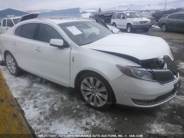 1LNHL9FT2DG601371 - 2013 LINCOLN MKS WHITE photo 1