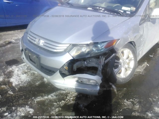 JHMZE2H7XAS034876 - 2010 HONDA INSIGHT EX SILVER photo 6