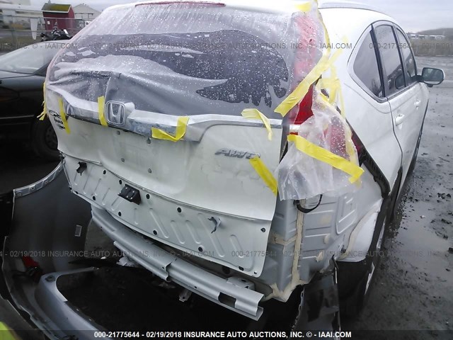 5J6RM4H71GL110580 - 2016 HONDA CR-V EXL WHITE photo 6