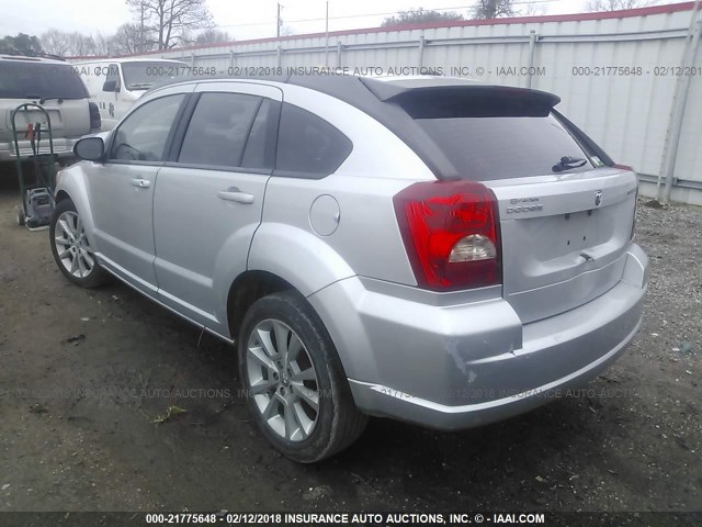 1B3CB5HA1BD153212 - 2011 DODGE CALIBER HEAT SILVER photo 3
