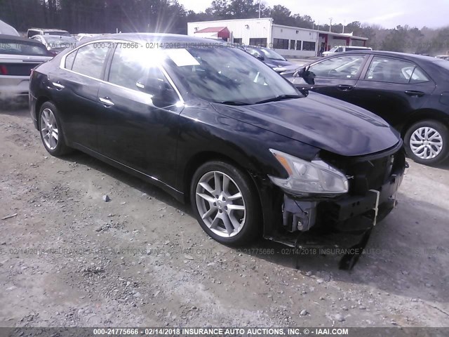 1N4AA5AP1AC811144 - 2010 NISSAN MAXIMA S/SV BLACK photo 1