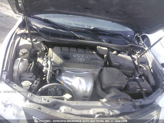 4T1BF3EK7AU047177 - 2010 TOYOTA CAMRY SE/LE/XLE GRAY photo 10
