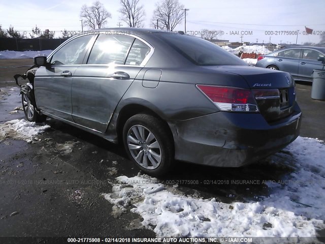 1HGCP2F87CA101599 - 2012 HONDA ACCORD EXL GRAY photo 3