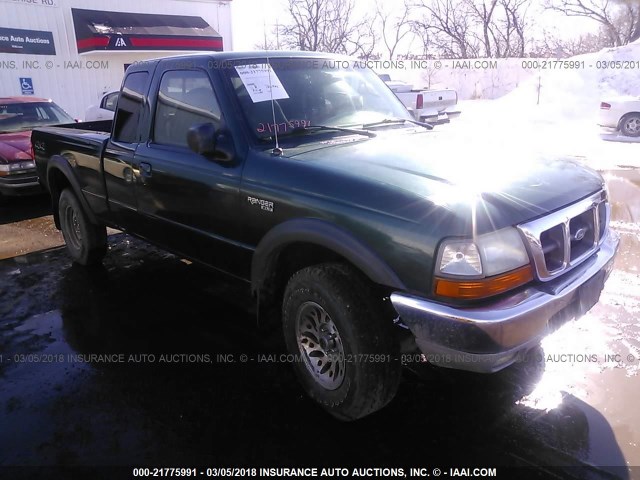 1FTZR15X5WPB25634 - 1998 FORD RANGER SUPER CAB GREEN photo 1