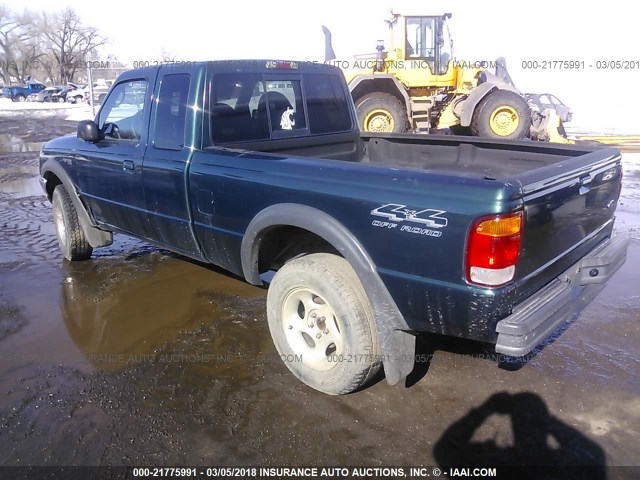 1FTZR15X5WPB25634 - 1998 FORD RANGER SUPER CAB GREEN photo 3