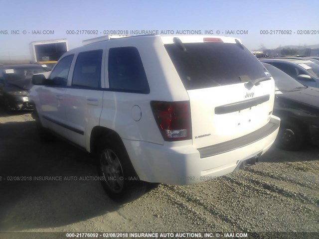 1J8HS48P97C643521 - 2007 JEEP GRAND CHEROKEE LAREDO/COLUMBIA/FREEDOM 白色 照片 3