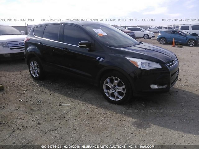 1FMCU0HX6DUB38817 - 2013 FORD ESCAPE SEL Dark Blue photo 1