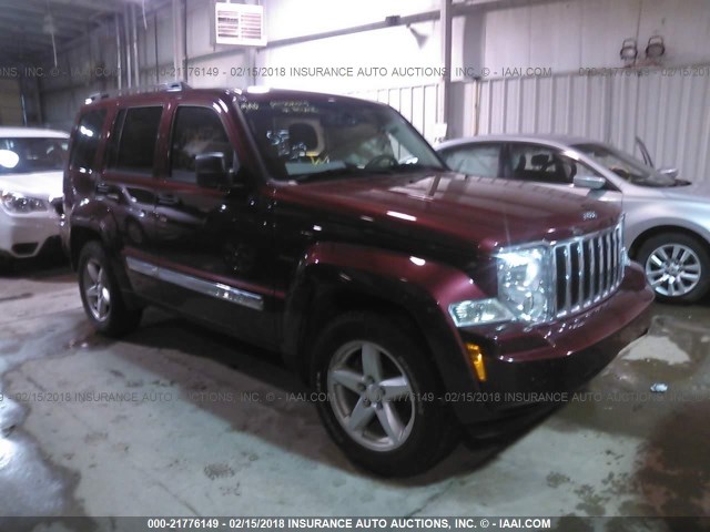 1J4PN5GK3BW525696 - 2011 JEEP LIBERTY LIMITED RED photo 1