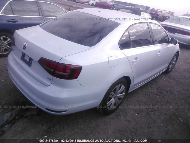 3VW2B7AJ7HM393536 - 2017 VOLKSWAGEN JETTA S 白色 照片 4