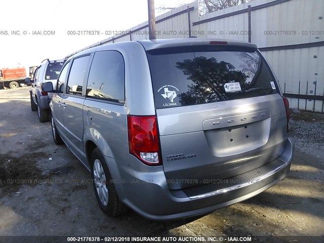 2C4RDGBG5GR131925 - 2016 DODGE GRAND CARAVAN SE SILVER photo 3