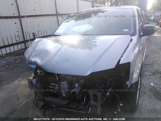 2C4RDGBG5GR131925 - 2016 DODGE GRAND CARAVAN SE SILVER photo 6