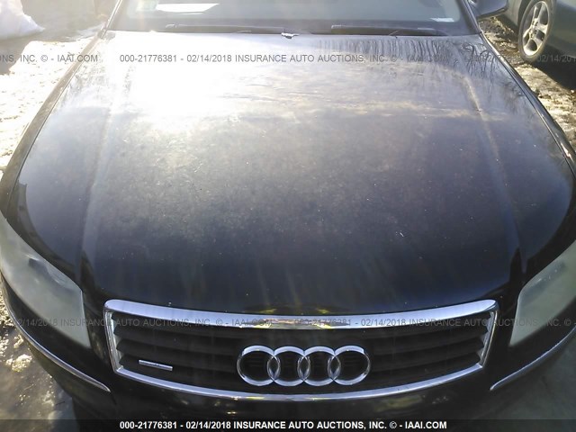 WAUML44E74N014439 - 2004 AUDI A8 L QUATTRO BLACK photo 10