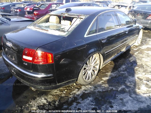 WAUML44E74N014439 - 2004 AUDI A8 L QUATTRO BLACK photo 4