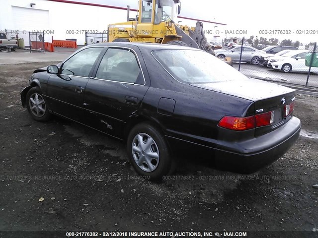 4T1BG22K31U041128 - 2001 TOYOTA CAMRY CE/LE/XLE BLACK photo 3