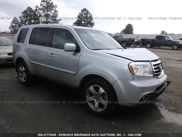 5FNYF3H77CB044281 - 2012 HONDA PILOT EXLN SILVER photo 1