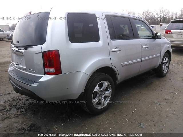 5FNYF3H77CB044281 - 2012 HONDA PILOT EXLN SILVER photo 4