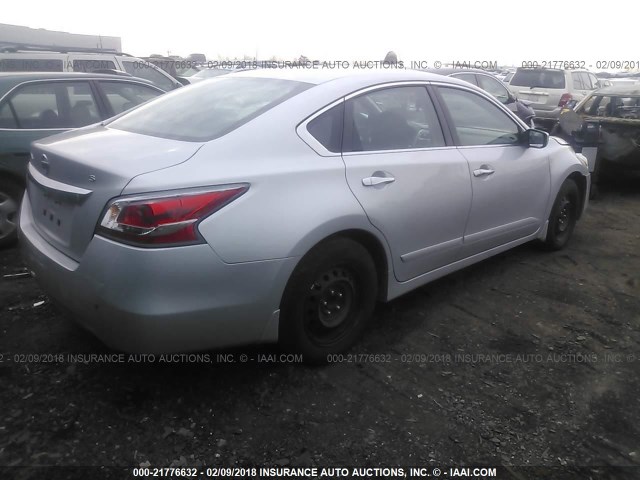 1N4AL3APXFC573400 - 2015 NISSAN ALTIMA 2.5/S/SV/SL SILVER photo 4